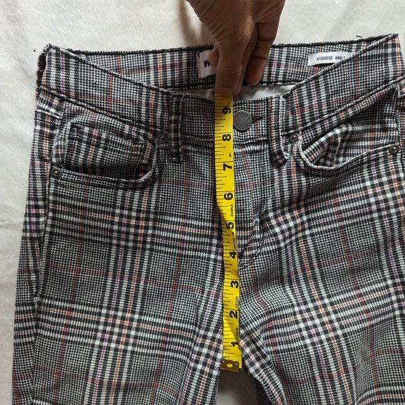WILLIAM RAST HIGH RISE SKINNY ANKLE PLAID WOMEN'S - Picture 6 of 9
